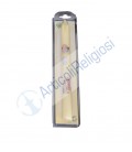 Candela rito del  Battesimo colore Avorio in Astuccio Trasparente