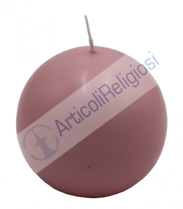 Candela a sfera rosa
