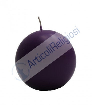 Candela a sfera viola