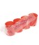 Lumino Votivo in bicchiere Rosso di plastica  diam X H - 5cm x 6cm 192pz