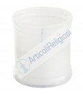 Lumino votivo in bicchiere Bianco di plastica  diam 6,4cm - H 6,5cm 90pz