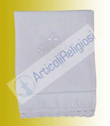 Corprale misto lino ricamo croce