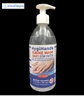 Gel Igienizzante mani, disinfettante 500ml Hygihands alcool minimo del 65%